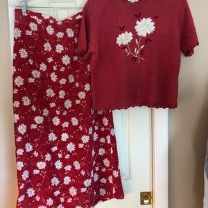 Christopher and Banks skirt and sweater